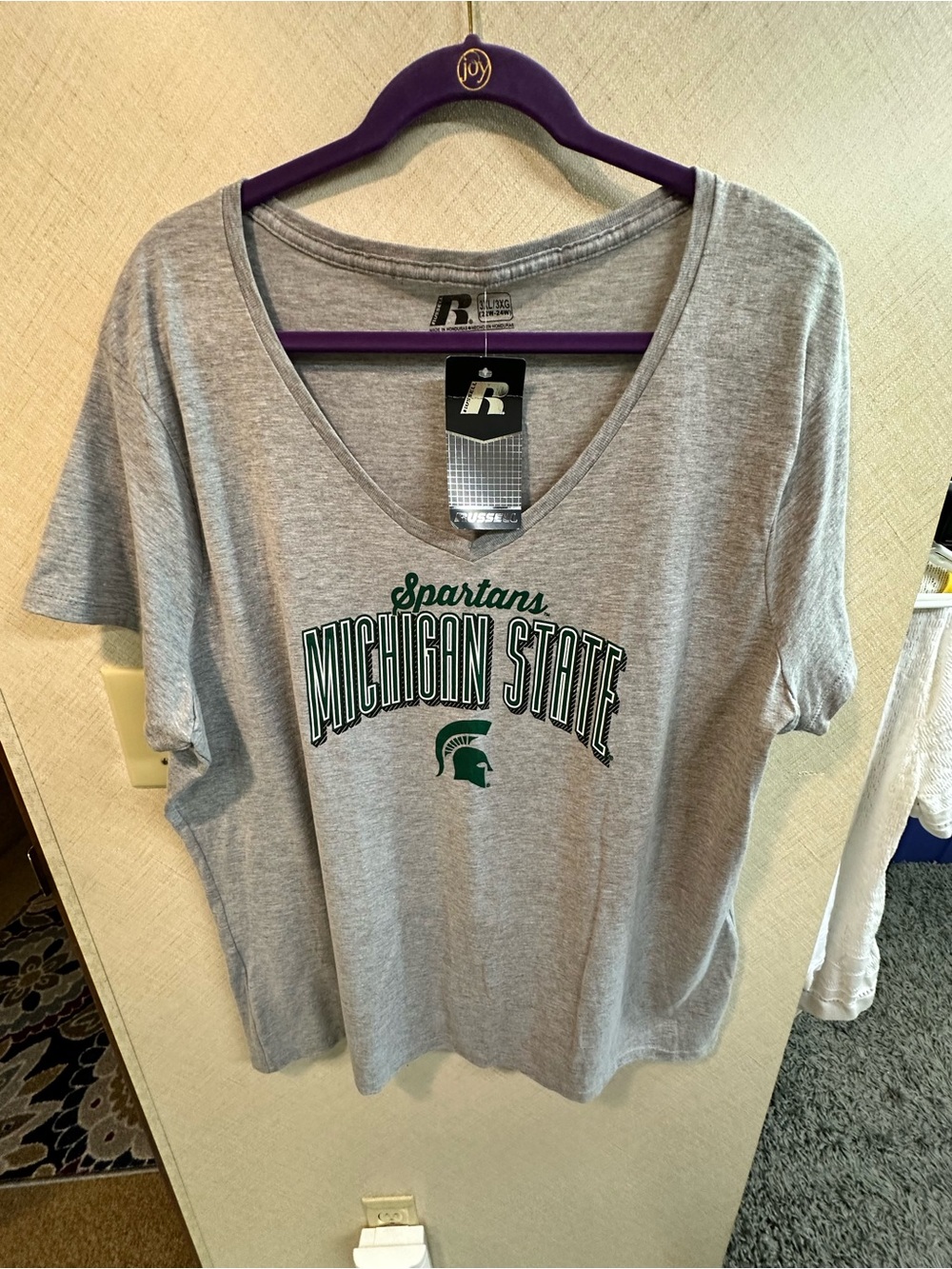 Russell Athletic Michigan State Spartan Graphic Tee Size 3XL NWT